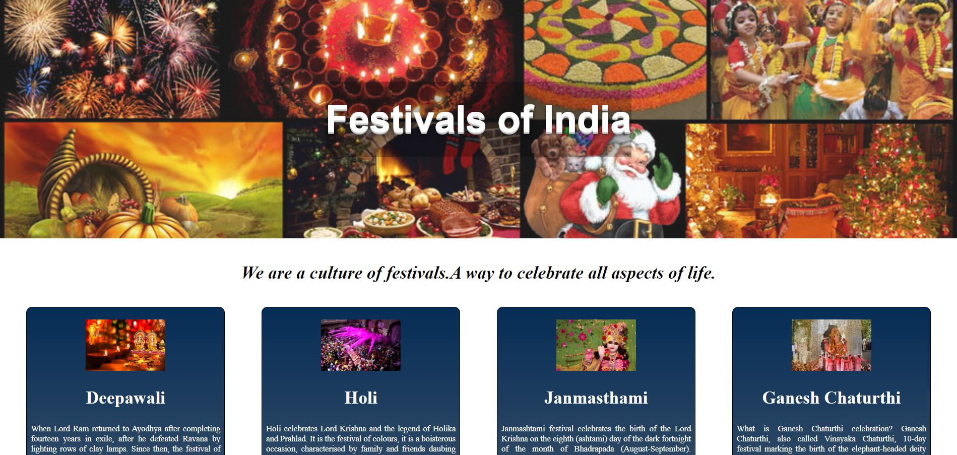 Festivals In India Şablon